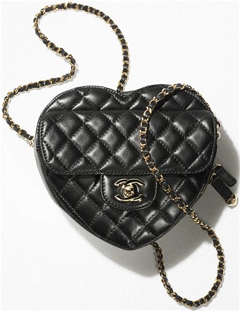 heart chanel purse|chanel heart bag 2022.